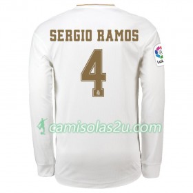 Camisolas de Futebol Real Madrid Sergio Ramos 4 Equipamento Principal 2019/20 Manga Comprida